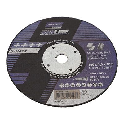 CUTTING WHEEL 4" 100x1x10 NORTON product photo