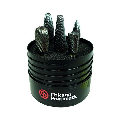 BURR KIT  DOUBLE CUT 6MM SHANK 5PC product photo