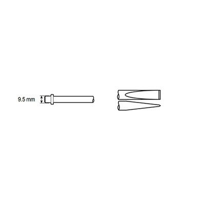 FLAT CHISEL SHANK ROUND 9,5MM product photo