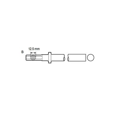 BLANK CHISEL SHANK HEX 12,5MM product photo