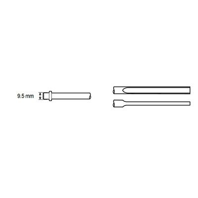 STRAIGHT CHISEL SHANK ROUND 9,5MM product photo