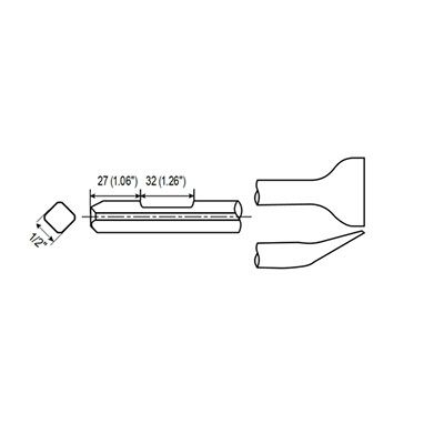 ANGLE SCALING SHANK QTR. OCT. WF 1/2'' product.image.text.alttext