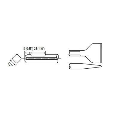 WIDE SCALING SHANK QTR. OCT. WF 1/2'' product photo