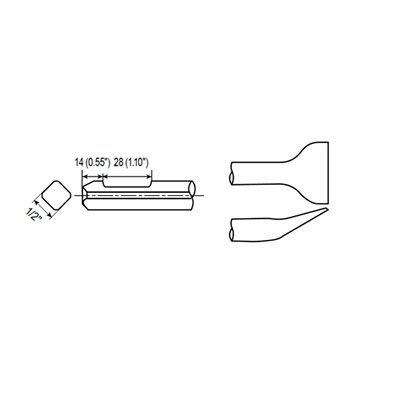 ANGLE SCALING SHANK QTR. OCT. WF 1/2'' product photo