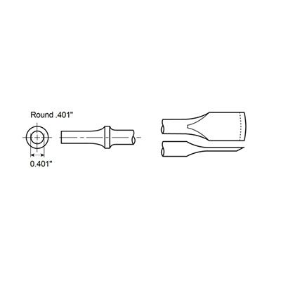 UNDERCOAT GOO SCRAPER SHANK ROUND .401'' product.image.text.alttext