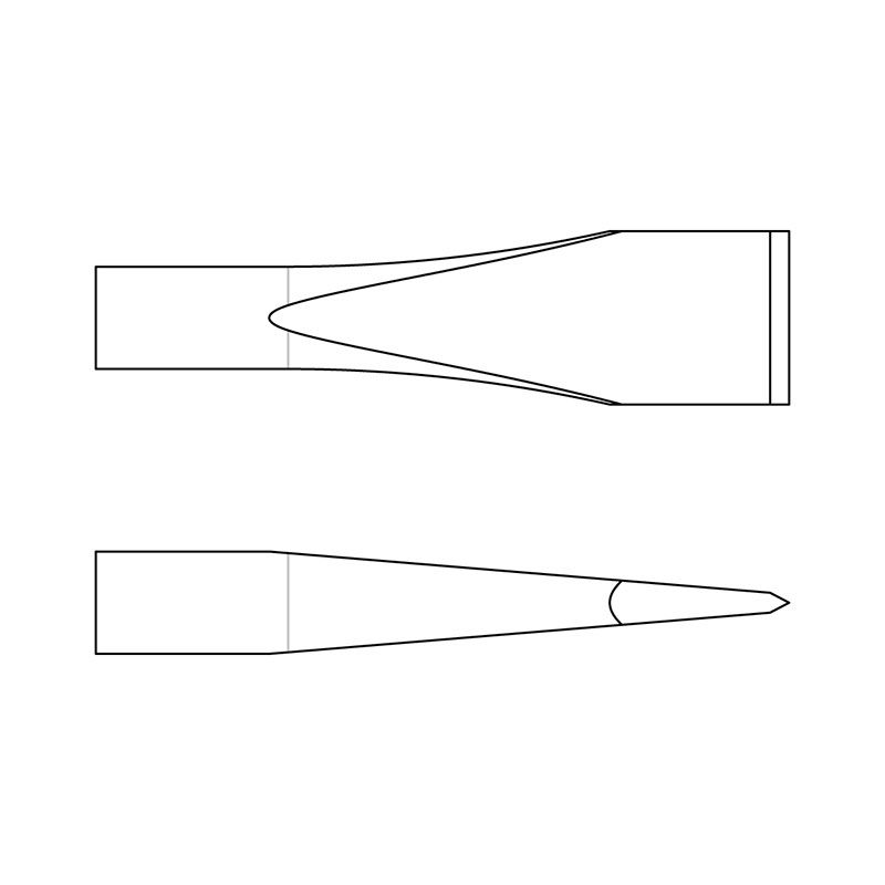 FLAT CHISEL SHANK ROUND .401'' product photo