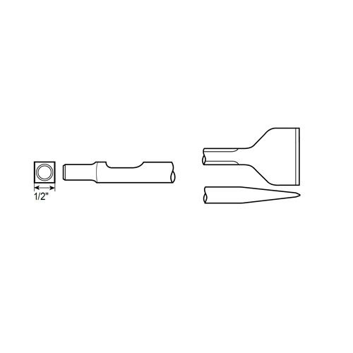 WIDE SCALING SHANK ISO SQUARE 1/2'' product photo