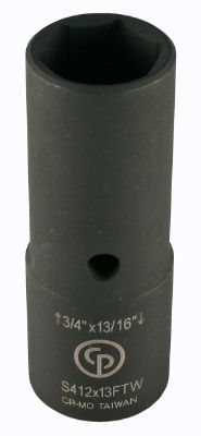 S412X13FTW 1/2" FLIP 3/4X13/16 Deep Thin Wall Socket product photo