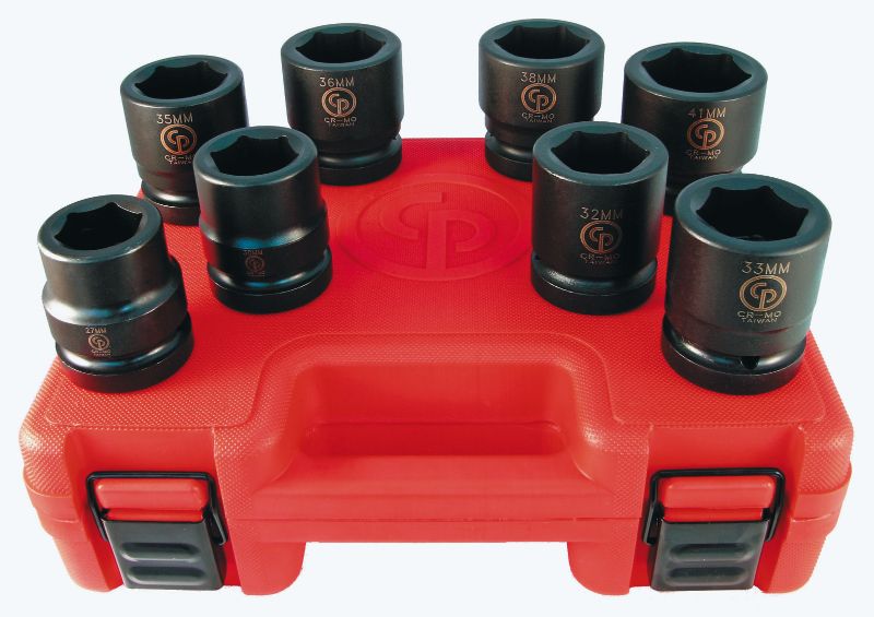 SS818 1" Drive Set of 8 pcs Metric Impact Sockets product photo