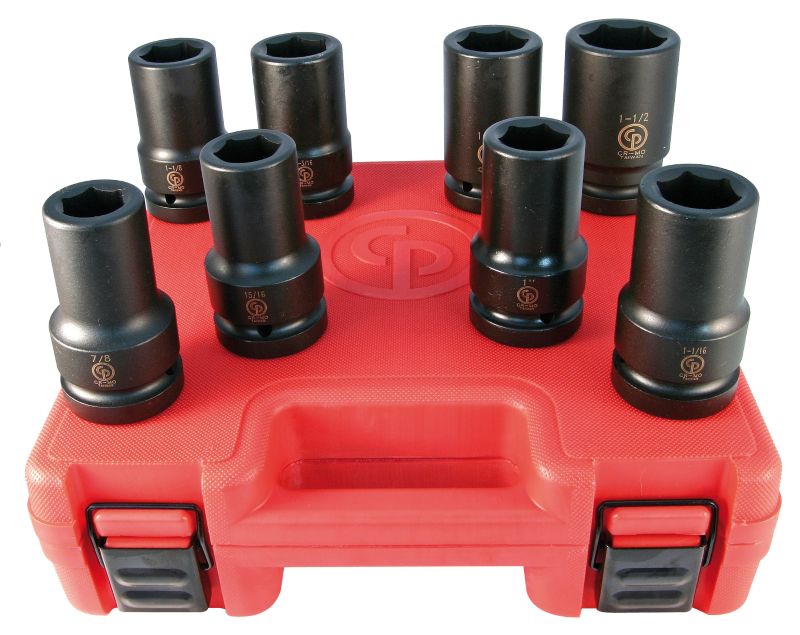 SS808D 1'' Drive Set of 8 pcs SAE Deep Impact Sockets product.image.text.alttext
