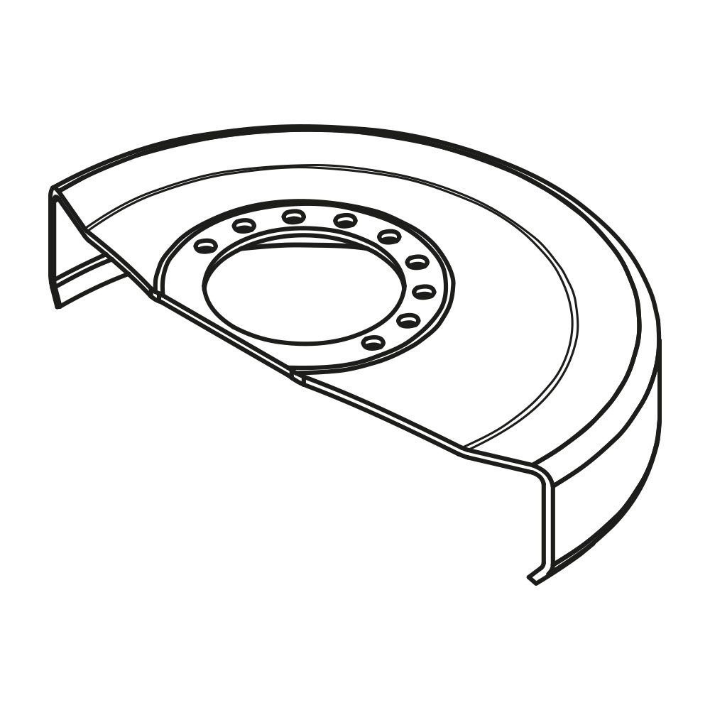 WHEEL GUARD 4,5 Chicago Pneumatic Air Spares Removal Chicago