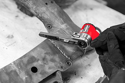 Chicago pneumatic belt sander shop